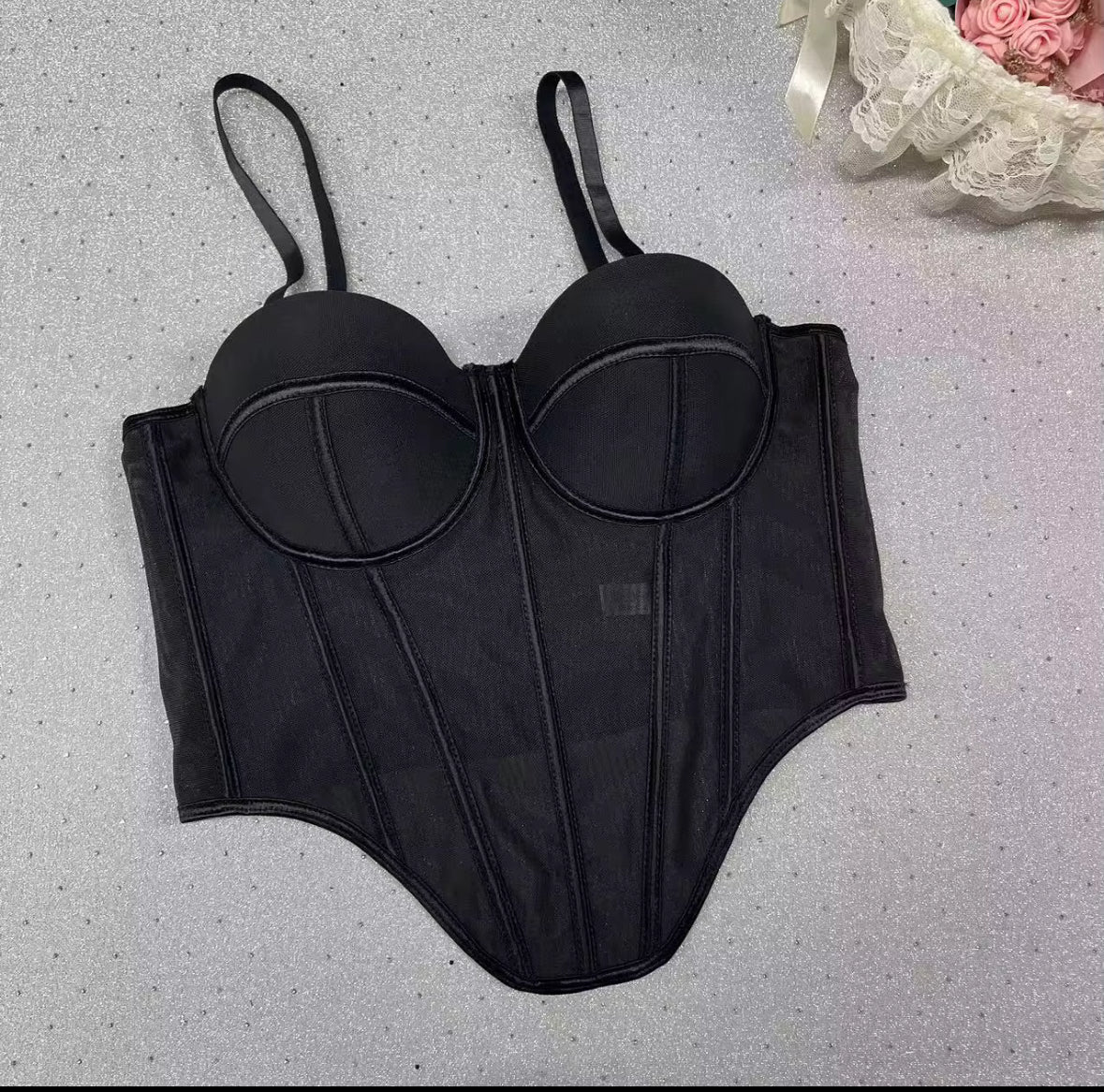 Corset jazmín negro