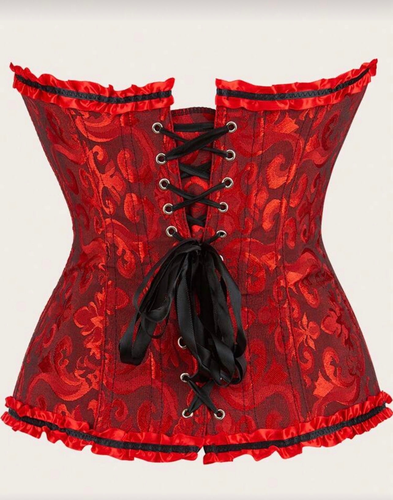 Corset Victoriano Rojo/Negro