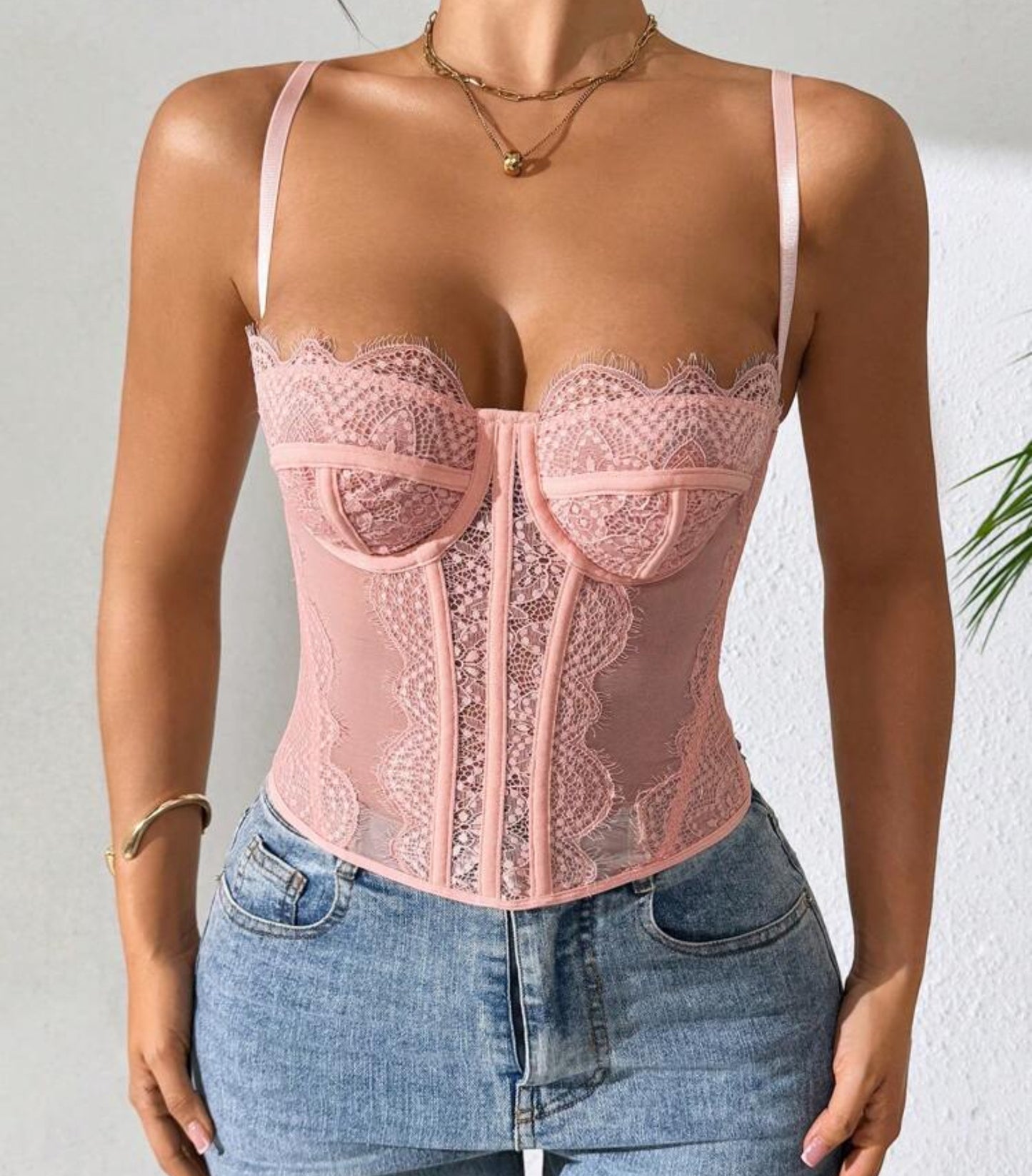 Corset Valery rosado