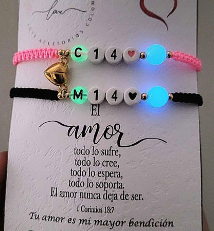 Manillas de pareja personalizadas