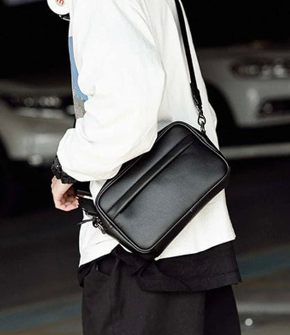 BLACK MEN CROSSBODY BAG