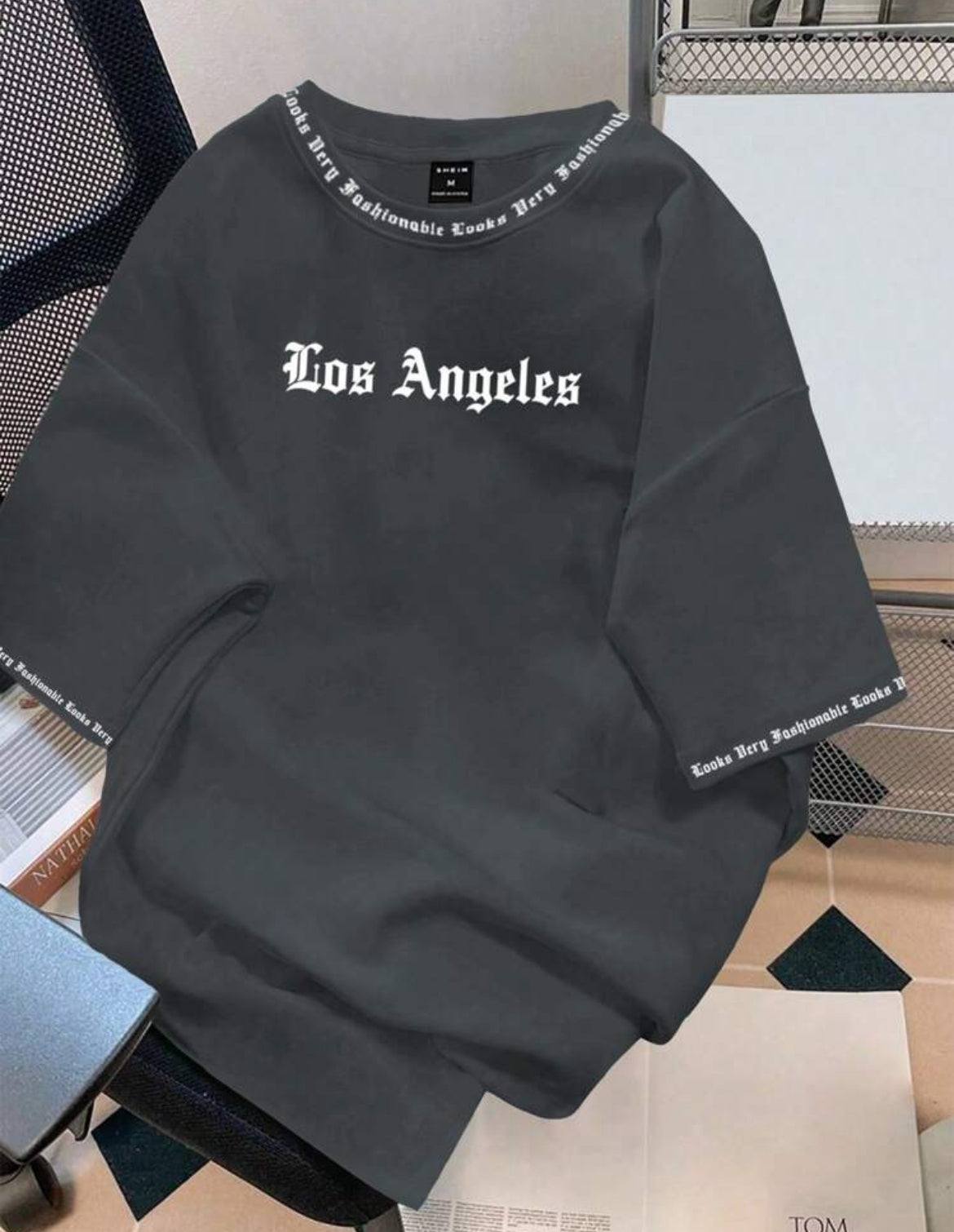 Camiseta los angeles gris