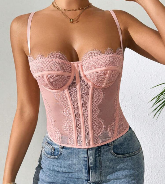 Corset Valery rosado