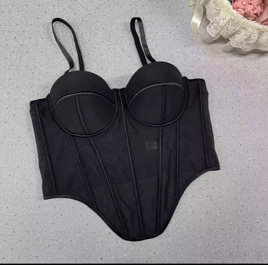 Corset jazmín negro