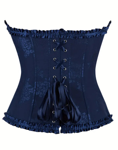 Corset victoriano azul noche