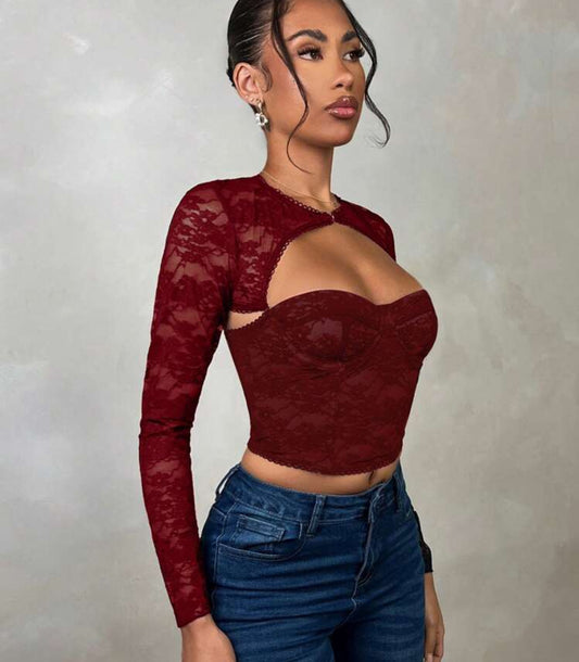 Corset suprema manga larga