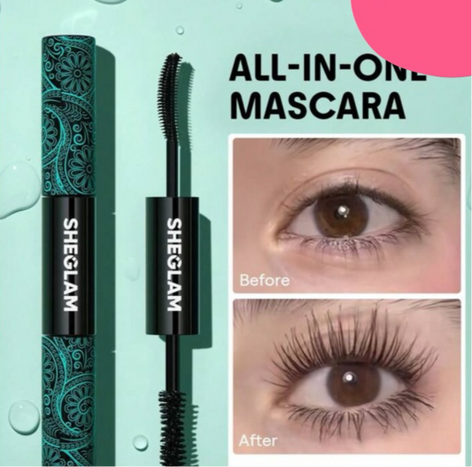 Pestañina con cepillo alargador y voluminisador