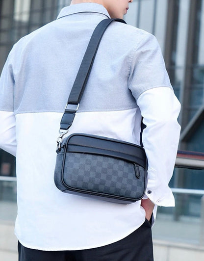 GRAY MEN CROSSBODY BAG