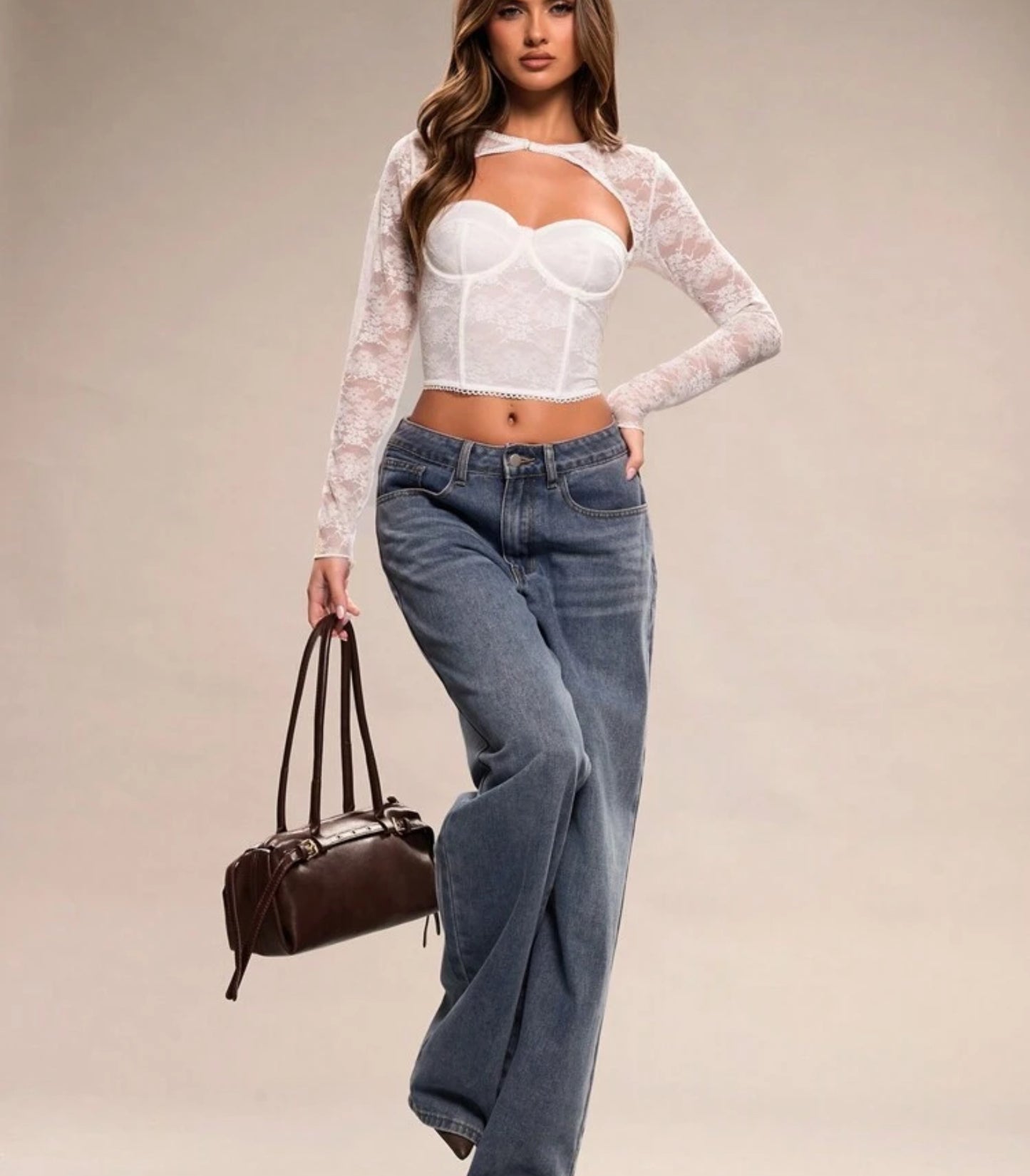 Corset suprema manga larga