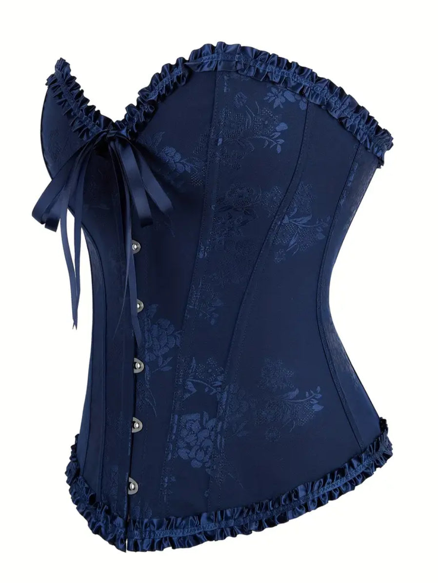 Corset victoriano azul noche