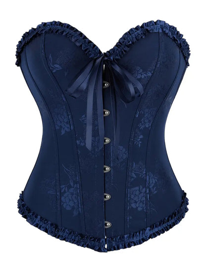 Corset victoriano azul noche