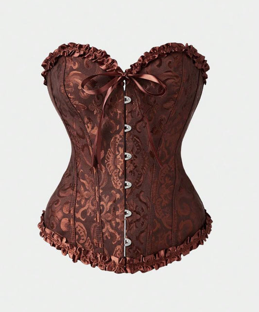 Corset victoriano café