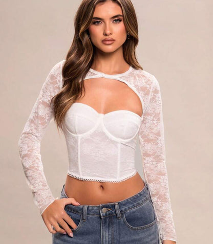 Corset suprema manga larga