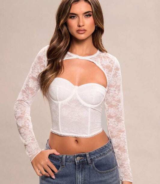 Corset suprema manga larga