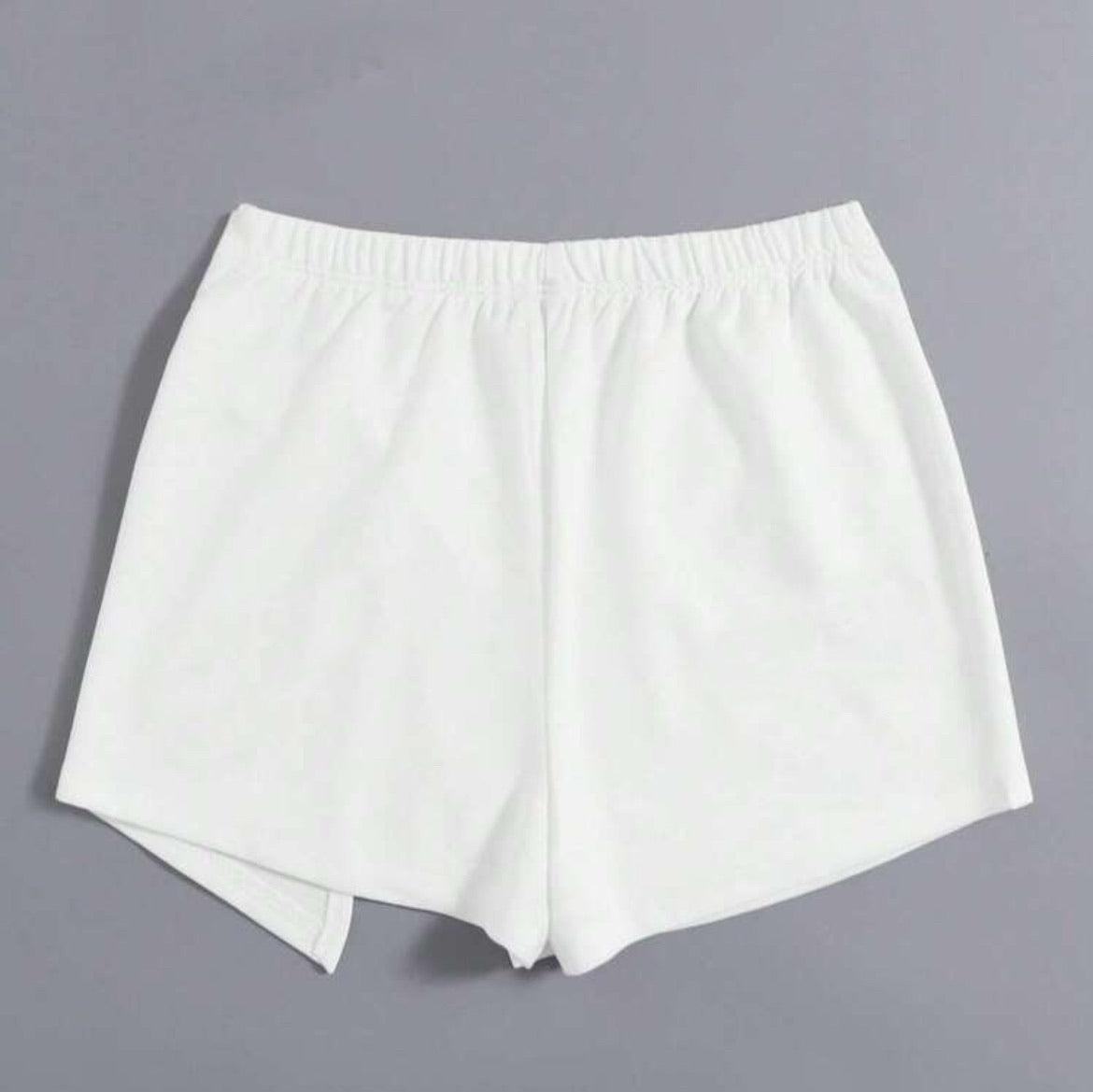 Falda short blanca