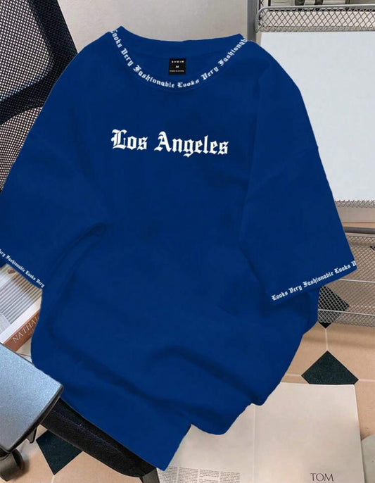 Camiseta los angeles azul oscuro