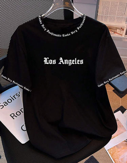 Camiseta los angeles negra